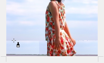 境目が気にならない様に着色する