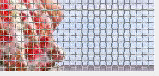 大地と空に境目を「ぼかす」