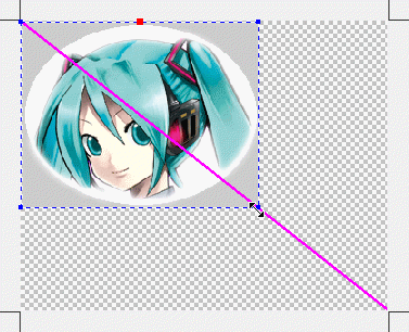 ガイドでトリミング