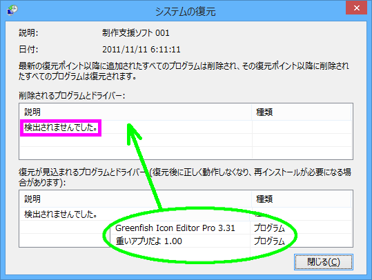 影響を受けるプログラム