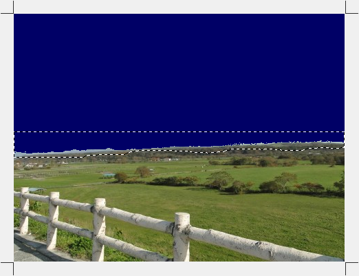 魔法の杖でトリミング